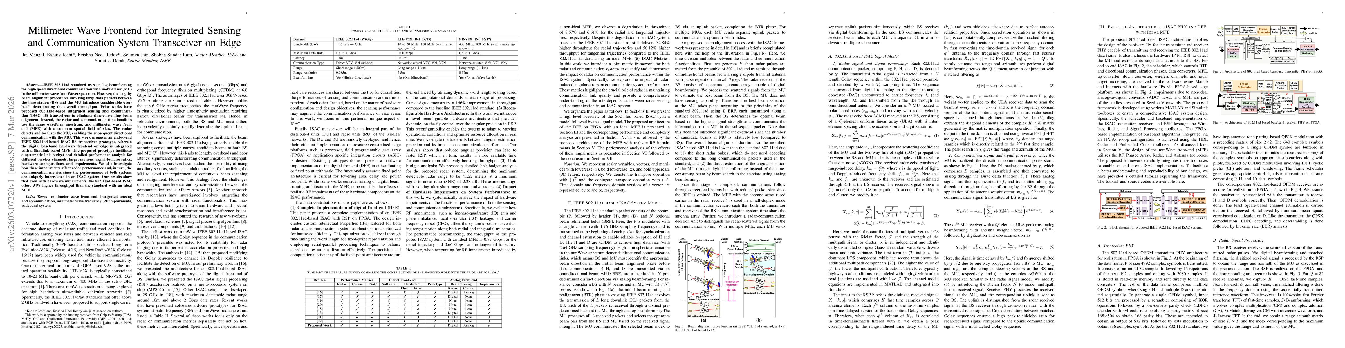 Thumbnail for Millimeter Wave Frontend for Integrated Sensing and Communication System Transceiver on Edge