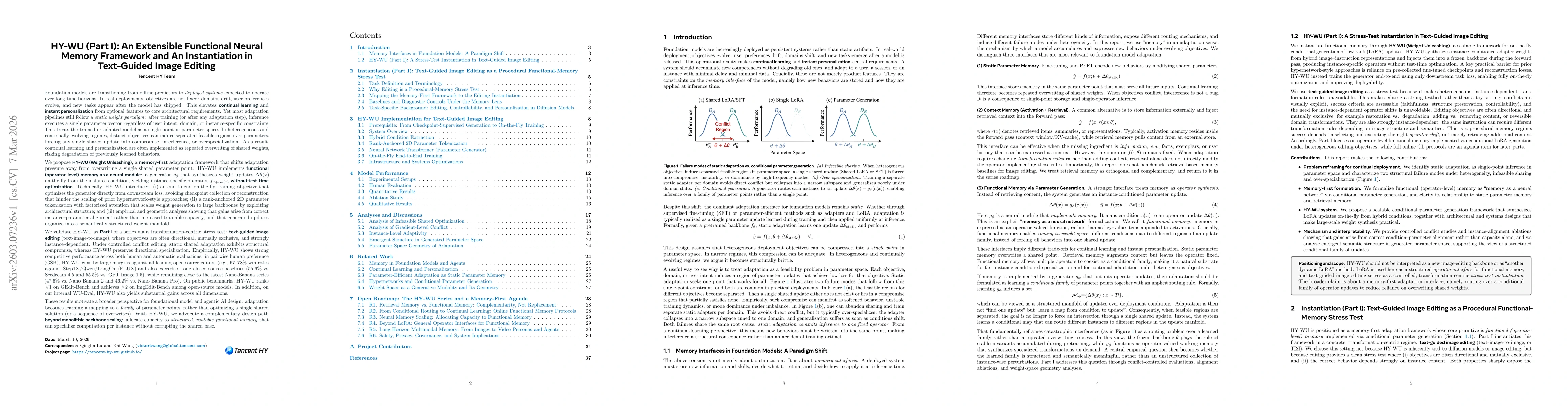 Thumbnail for HY-WU (Part I): An Extensible Functional Neural Memory Framework and An Instantiation in Text-Guided Image Editing