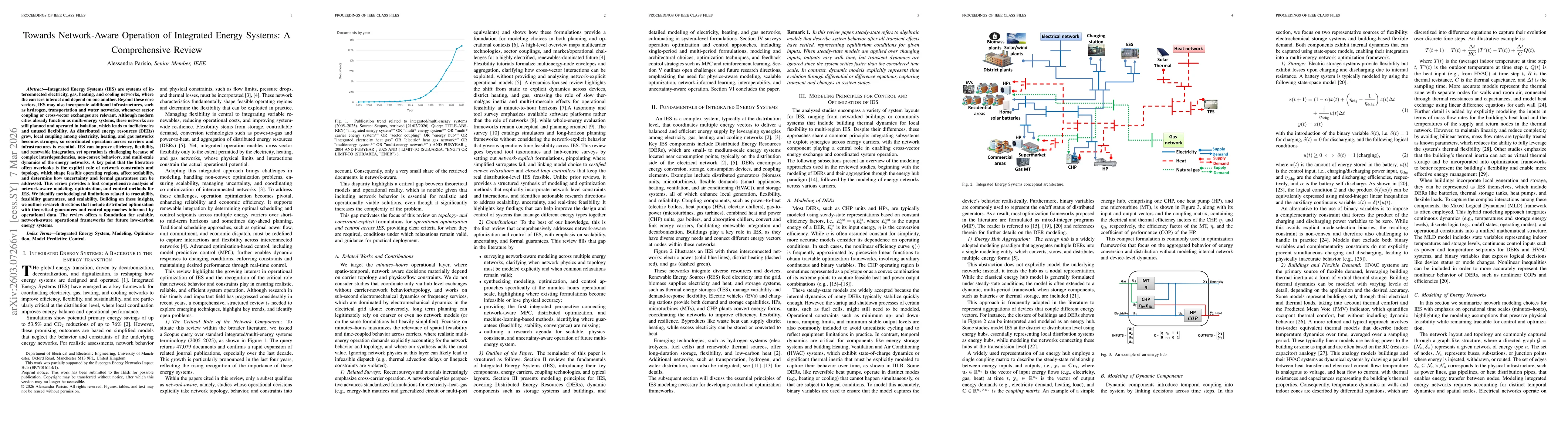 Thumbnail for Towards Network-Aware Operation of Integrated Energy Systems: A Comprehensive Review