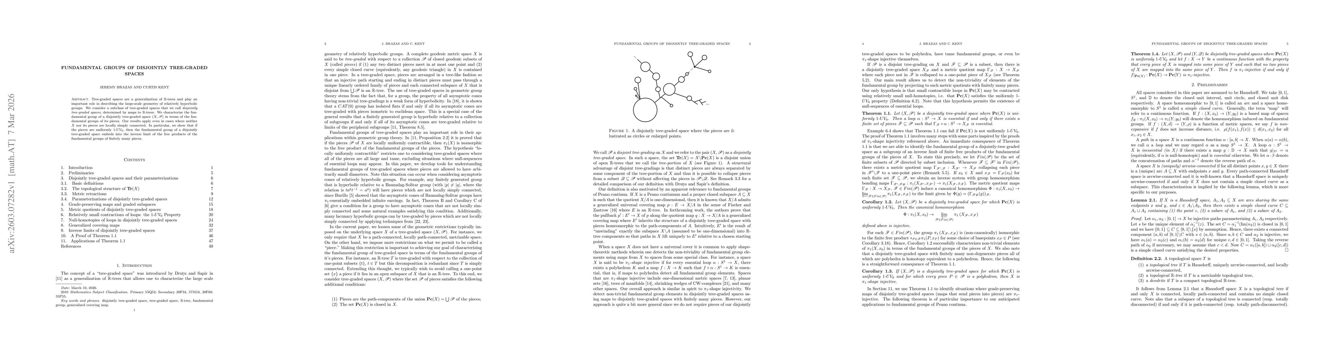 Thumbnail for Fundamental Groups of Disjointly Tree-Graded Spaces