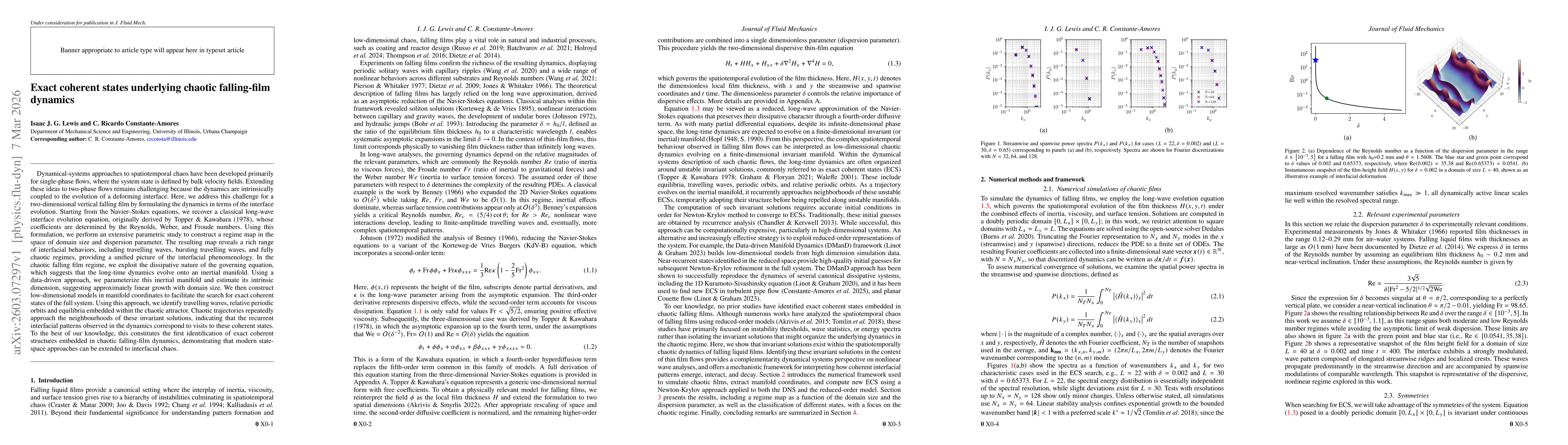Thumbnail for Exact coherent states underlying chaotic falling-film dynamics