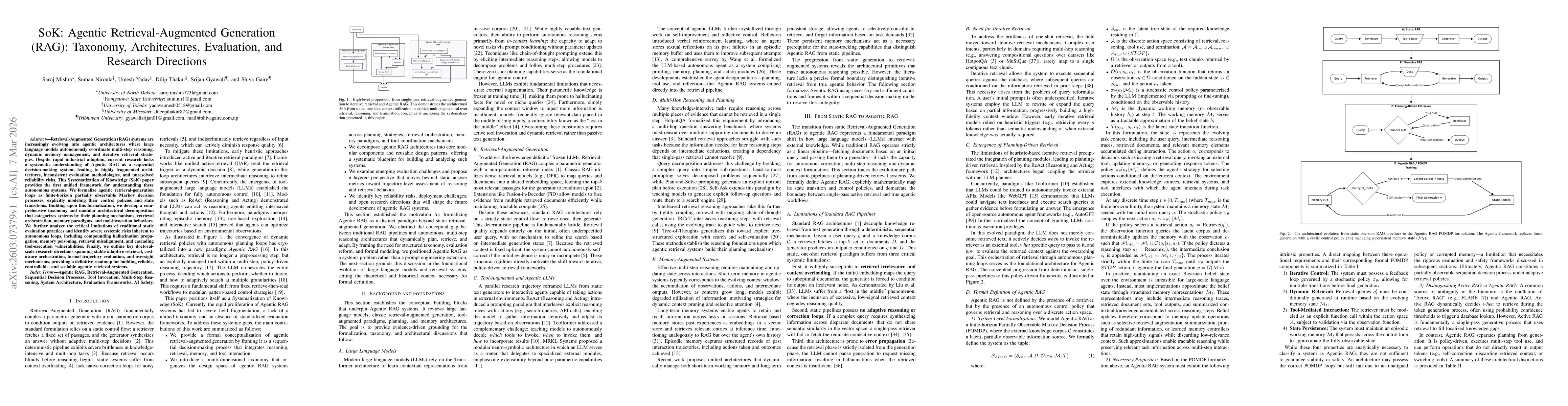Thumbnail for SoK: Agentic Retrieval-Augmented Generation (RAG): Taxonomy, Architectures, Evaluation, and Research Directions