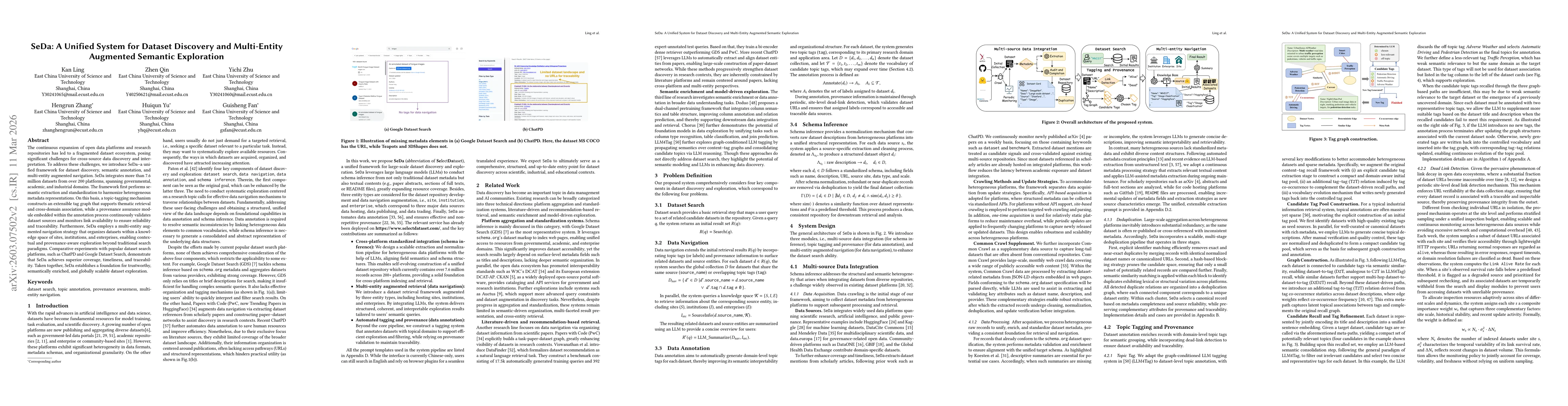 Thumbnail for SeDa: A Unified System for Dataset Discovery and Multi-Entity Augmented Semantic Exploration