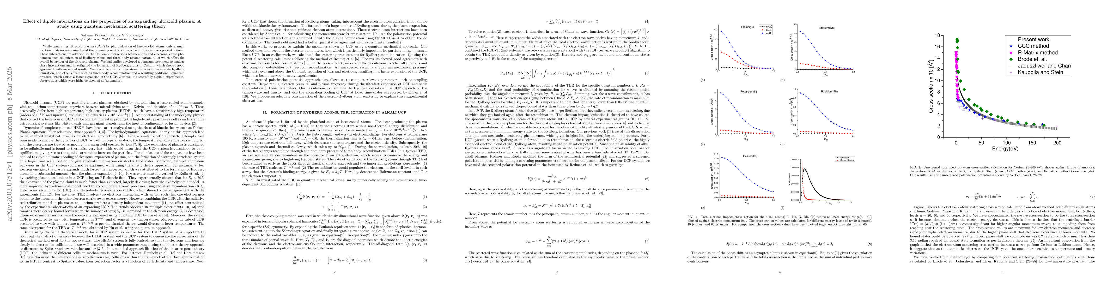 Thumbnail for Effect of dipole interactions on the properties of an expanding ultracold plasma: A study using quantum mechanical scattering theory