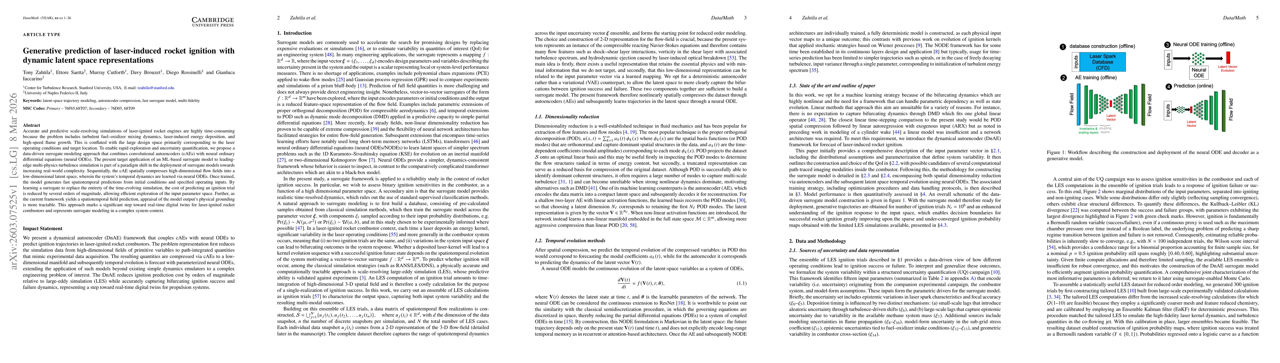 Thumbnail for Generative prediction of laser-induced rocket ignition with dynamic latent space representations