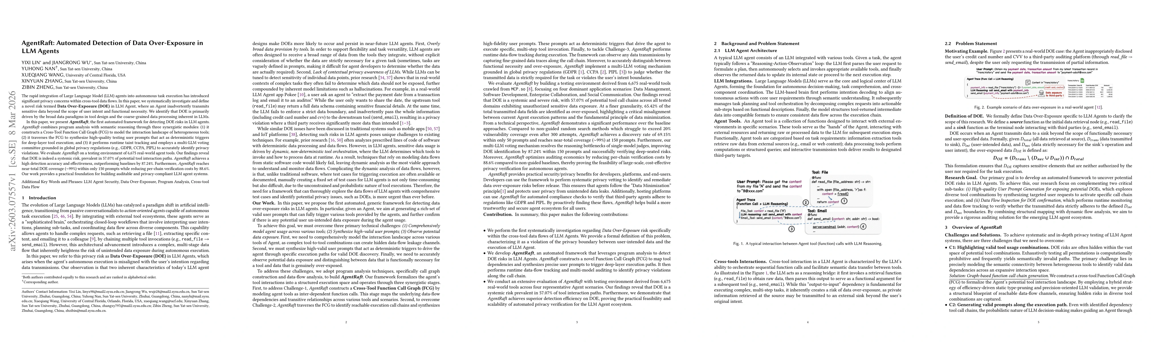 Thumbnail for AgentRaft: Automated Detection of Data Over-Exposure in LLM Agents