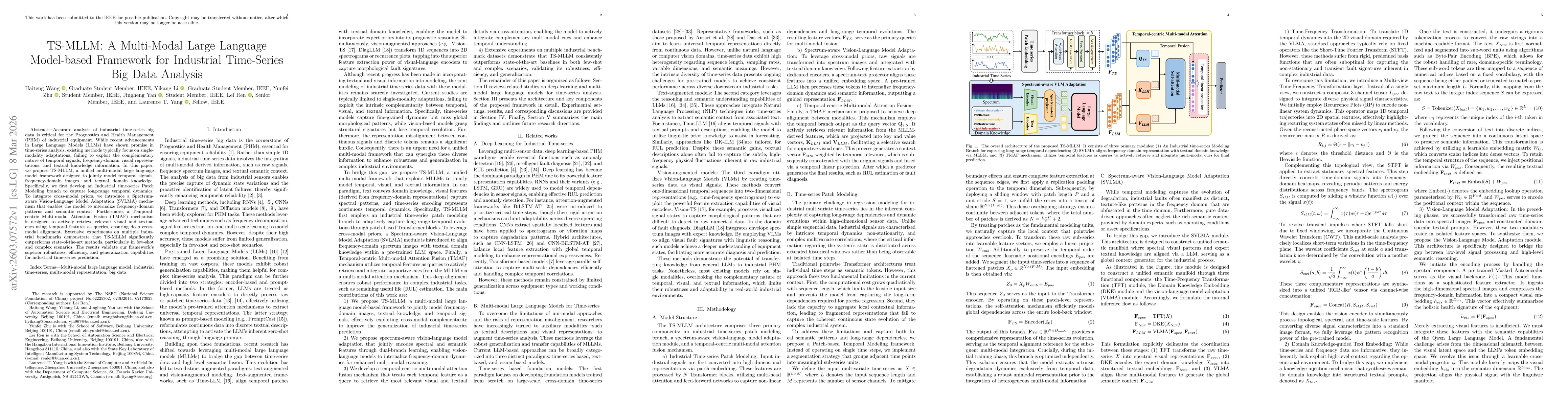 Thumbnail for TS-MLLM: A Multi-Modal Large Language Model-based Framework for Industrial Time-Series Big Data Analysis