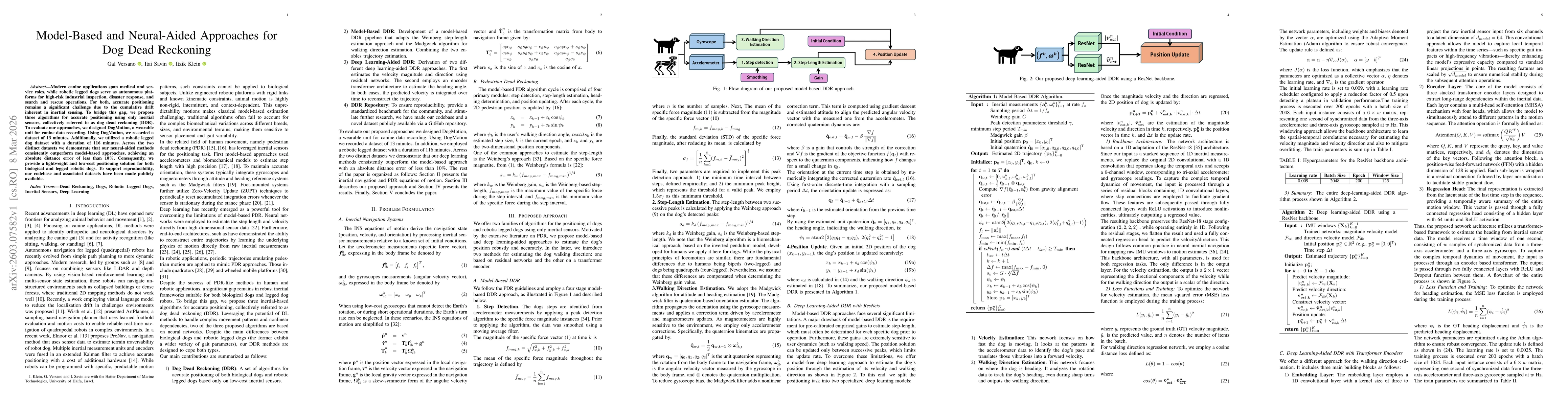 Thumbnail for Model-Based and Neural-Aided Approaches for Dog Dead Reckoning