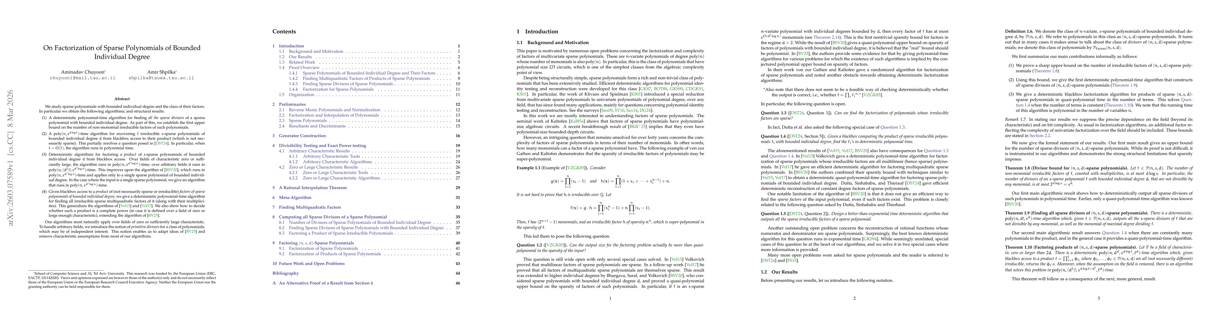 Thumbnail for On Factorization of Sparse Polynomials of Bounded Individual Degree