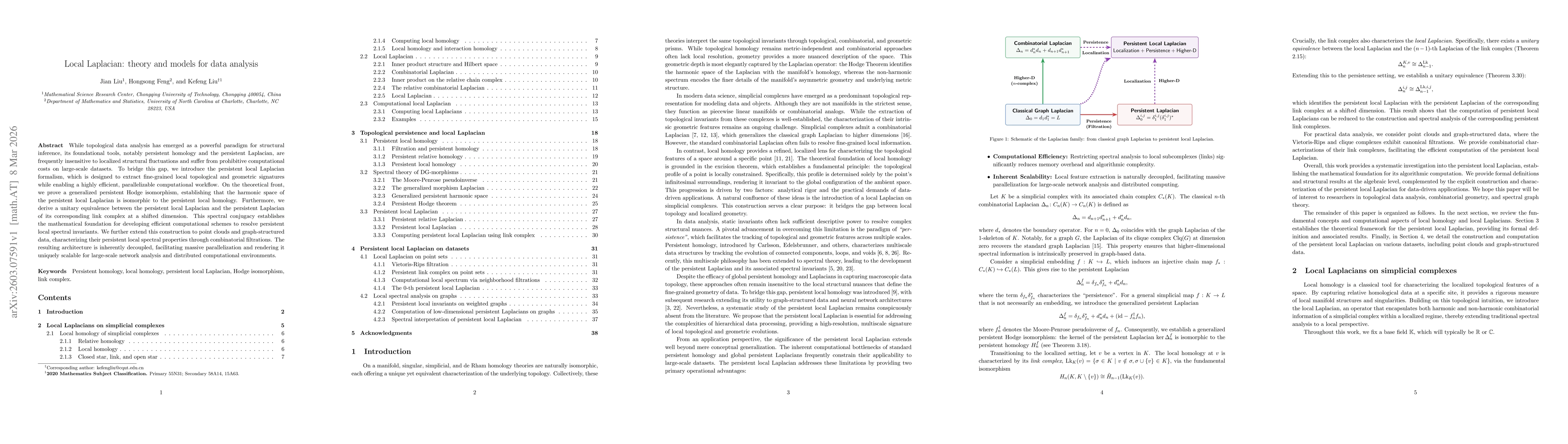 Thumbnail for Local Laplacian: theory and models for data analysis