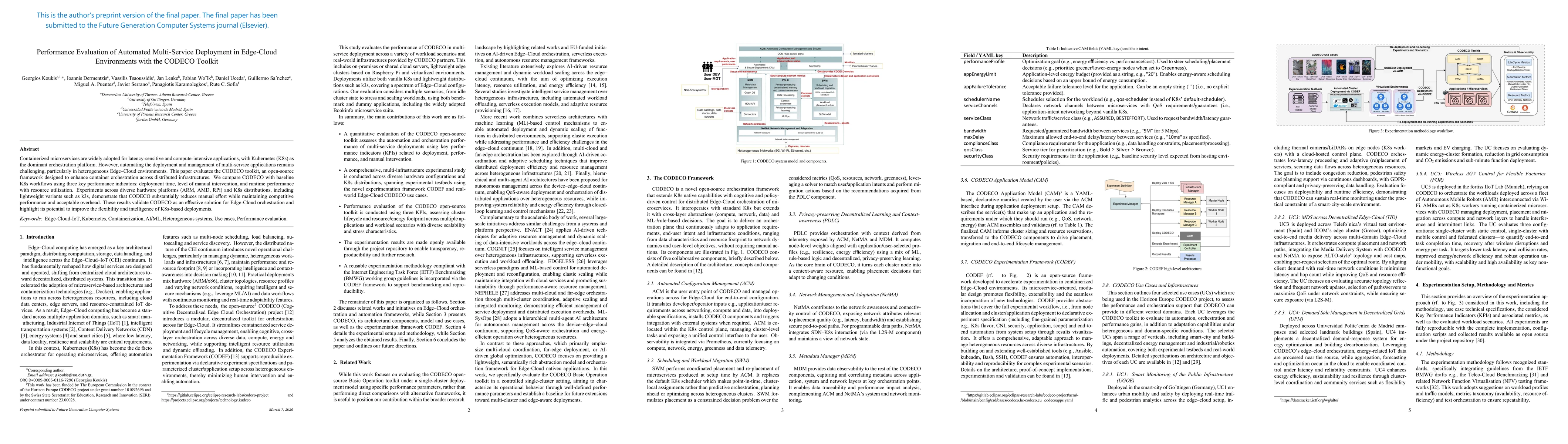 Thumbnail for Performance Evaluation of Automated Multi-Service Deployment in Edge-Cloud Environments with the CODECO Toolkit