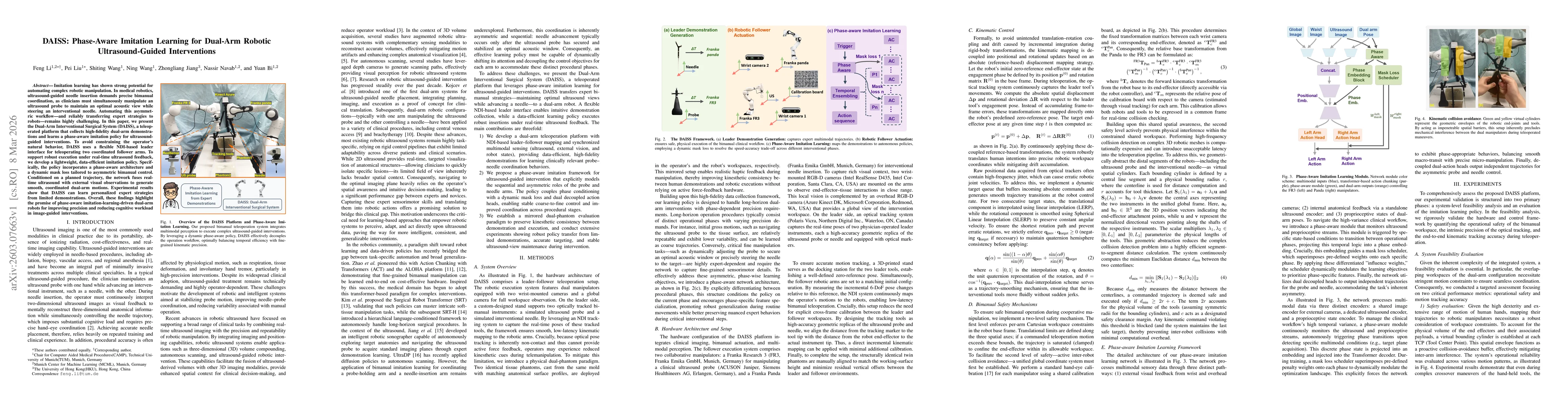 Thumbnail for DAISS: Phase-Aware Imitation Learning for Dual-Arm Robotic Ultrasound-Guided Interventions