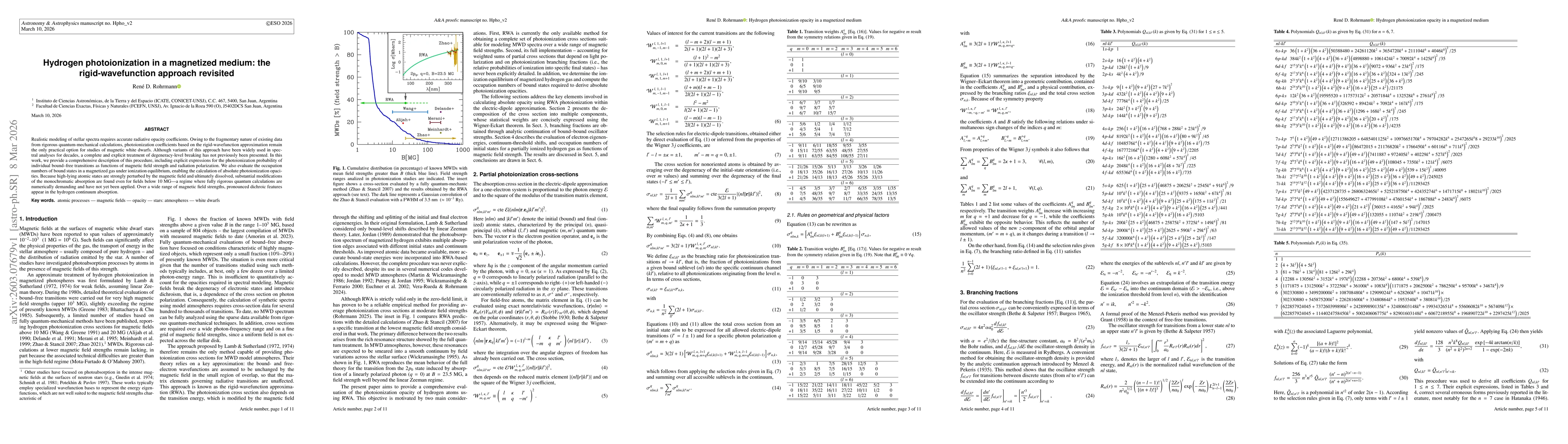 Thumbnail for Hydrogen photoionization in a magnetized medium: the rigid-wavefunction approach revisited