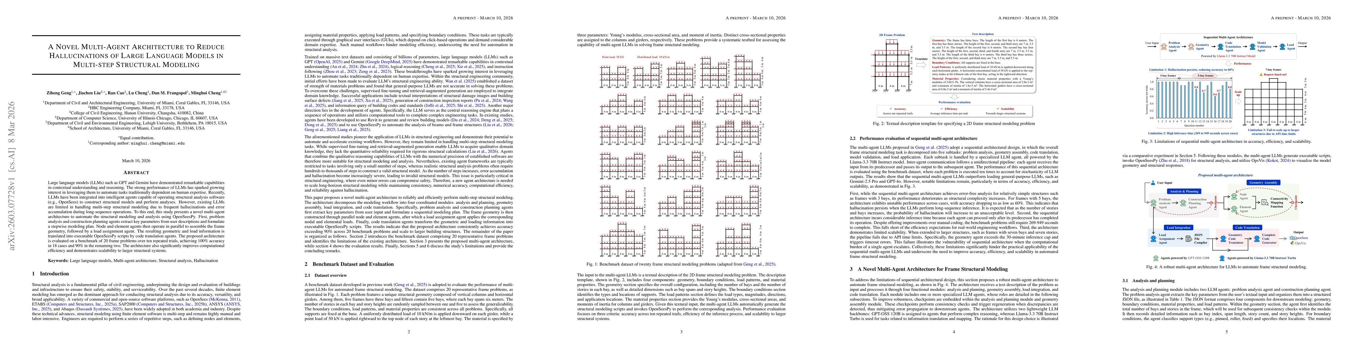 Thumbnail for A Novel Multi-Agent Architecture to Reduce Hallucinations of Large Language Models in Multi-Step Structural Modeling