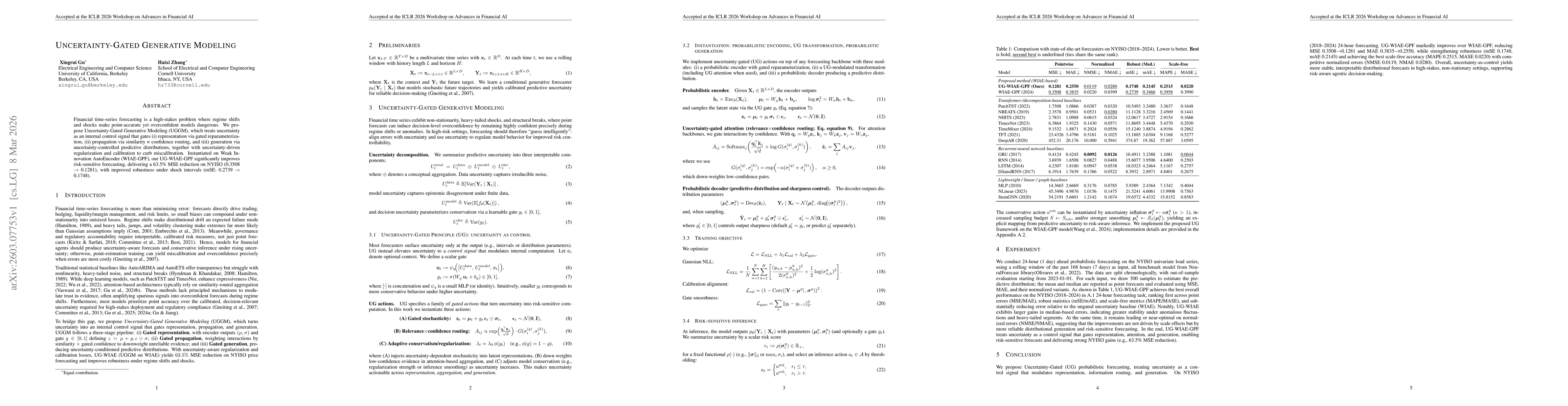 Thumbnail for Uncertainty-Gated Generative Modeling