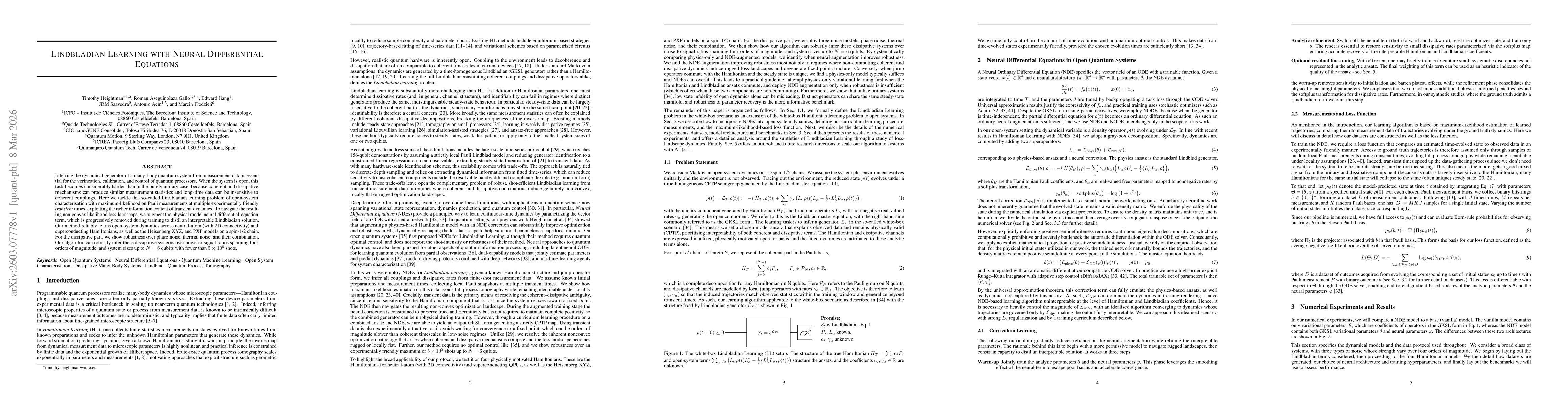 Thumbnail for Lindbladian Learning with Neural Differential Equations