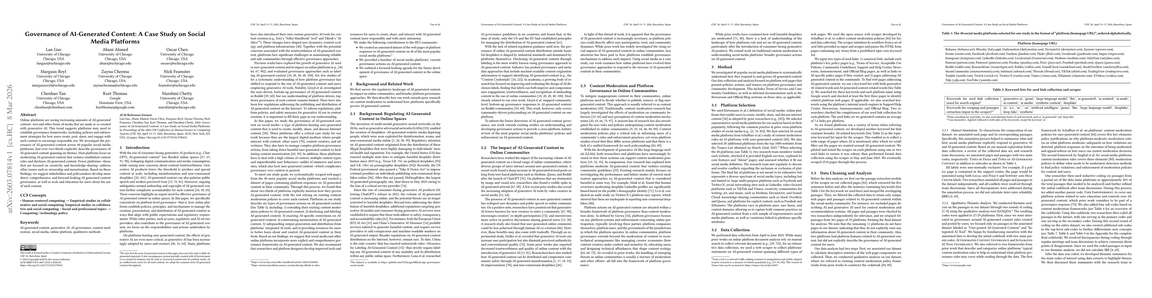 Thumbnail for Governance of AI-Generated Content: A Case Study on Social Media Platforms