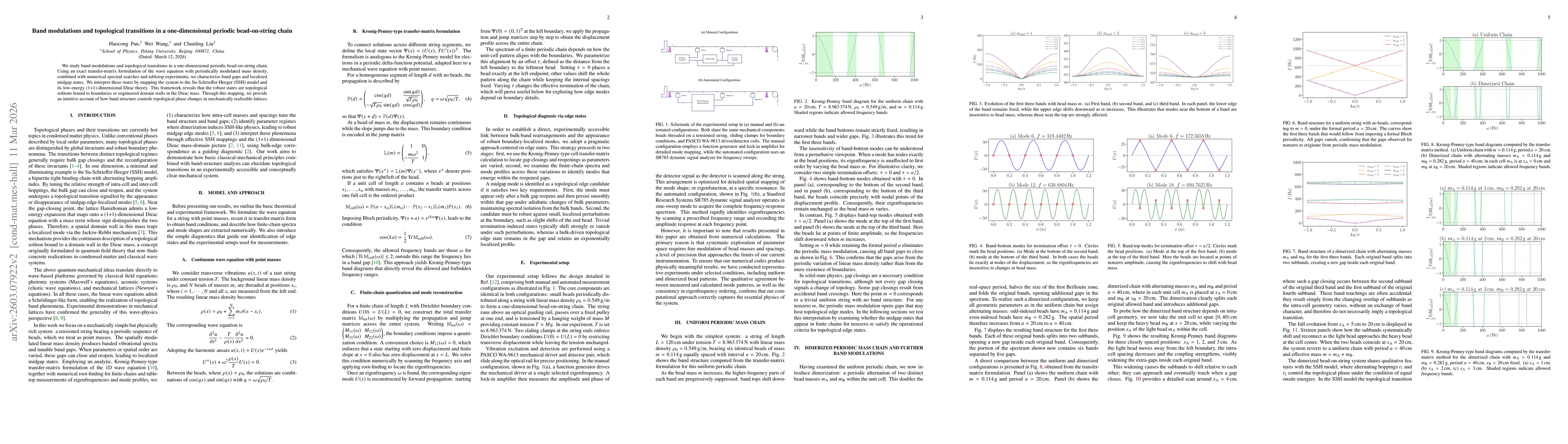 Thumbnail for Band modulations and topological transitions in a one-dimensional periodic bead-on-string chain