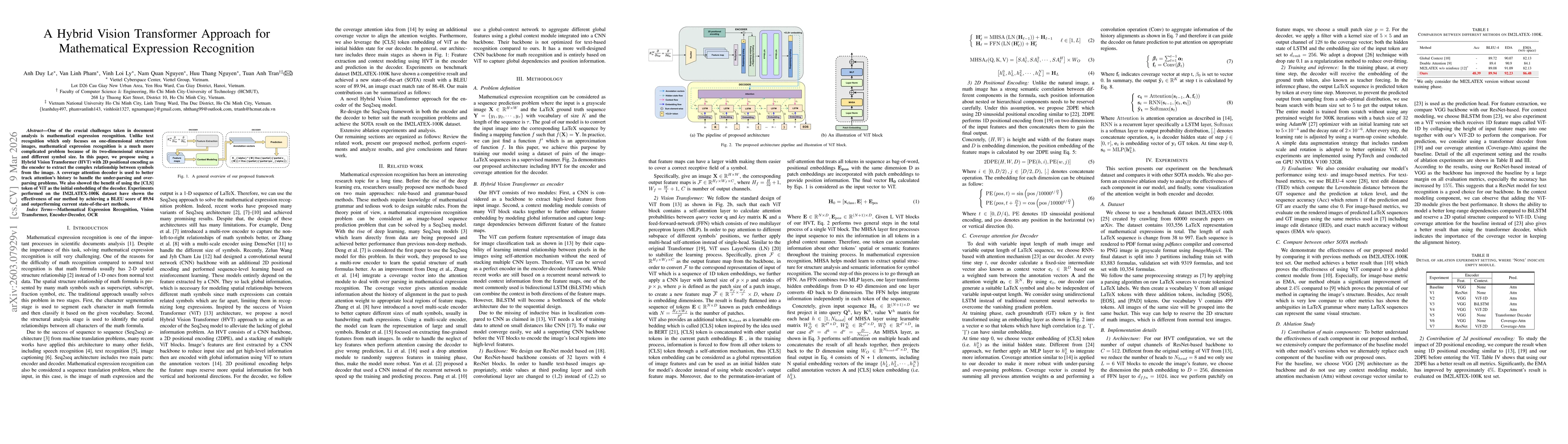 Thumbnail for A Hybrid Vision Transformer Approach for Mathematical Expression Recognition