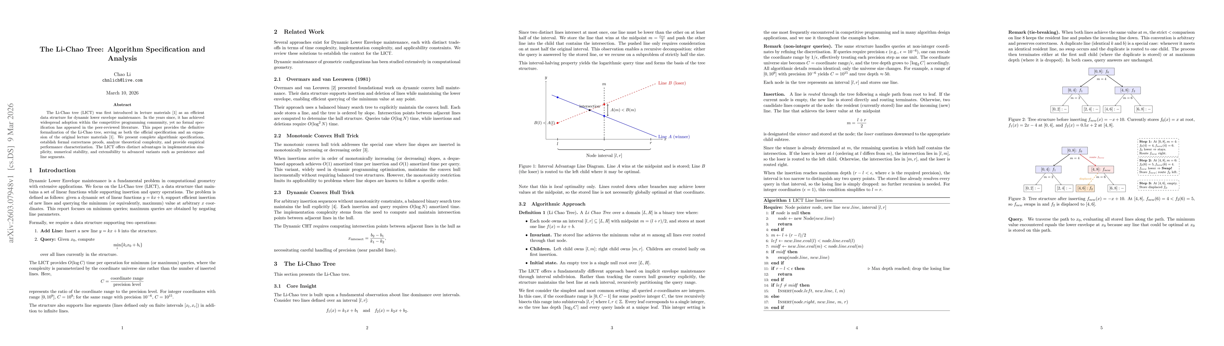 Thumbnail for The Li-Chao Tree: Algorithm Specification and Analysis