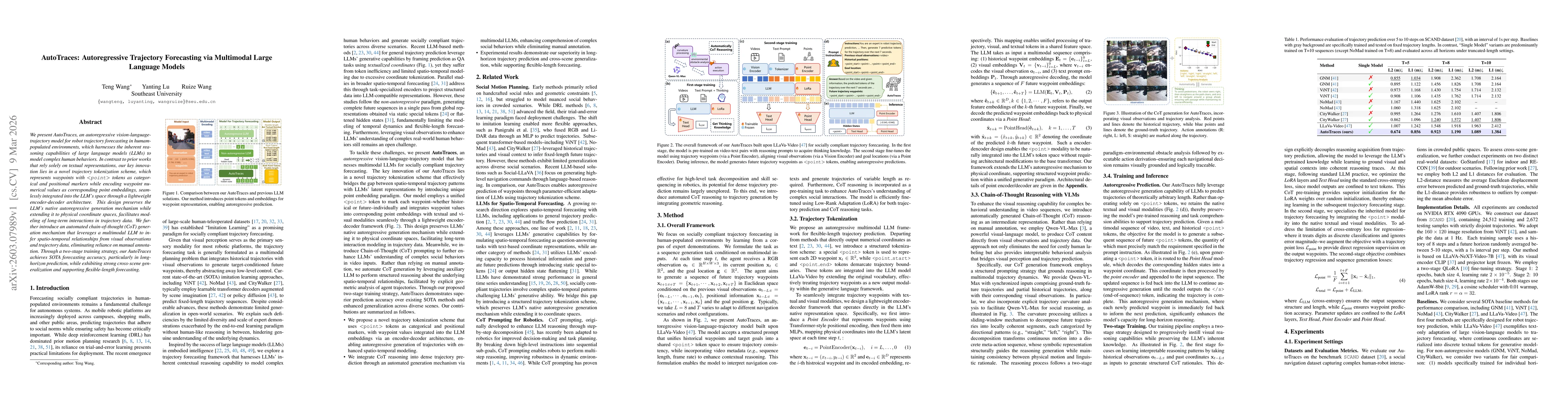Thumbnail for AutoTraces: Autoregressive Trajectory Forecasting via Multimodal Large Language Models