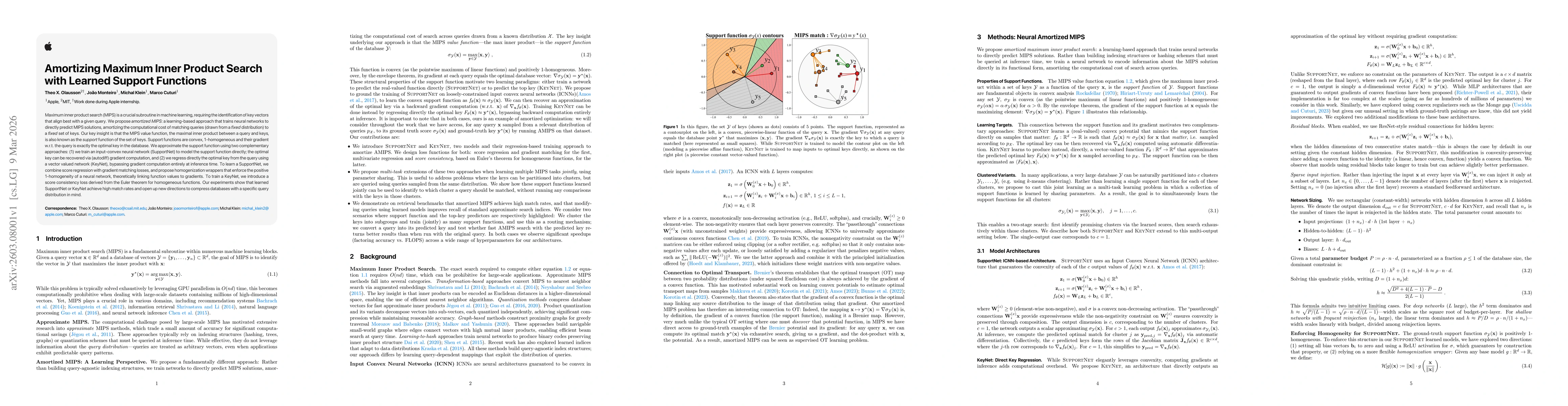Thumbnail for Amortizing Maximum Inner Product Search with Learned Support Functions