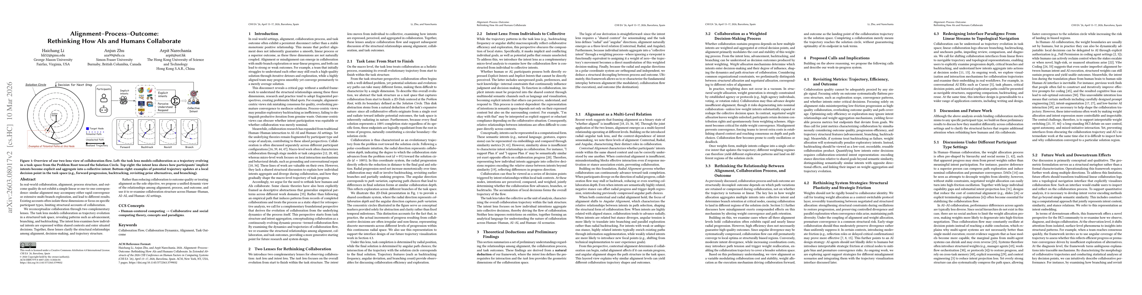 Thumbnail for Alignment--Process--Outcome: Rethinking How AIs and Humans Collaborate