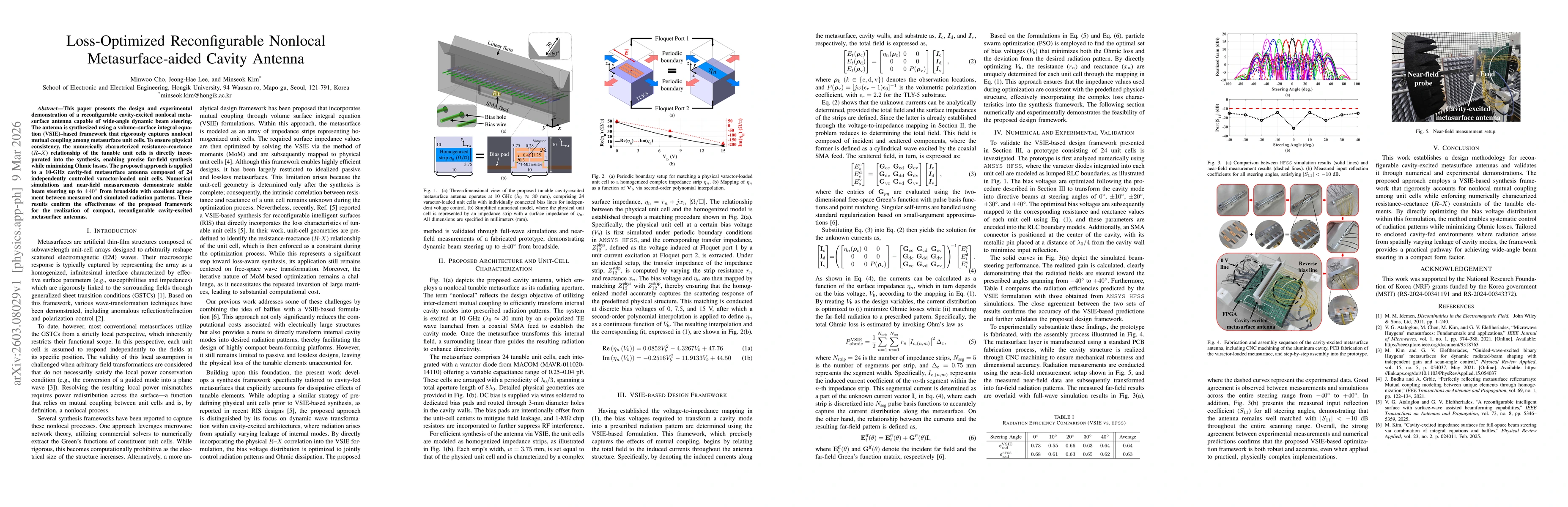 Thumbnail for Loss-Optimized Reconfigurable Nonlocal Metasurface-aided Cavity Antenna