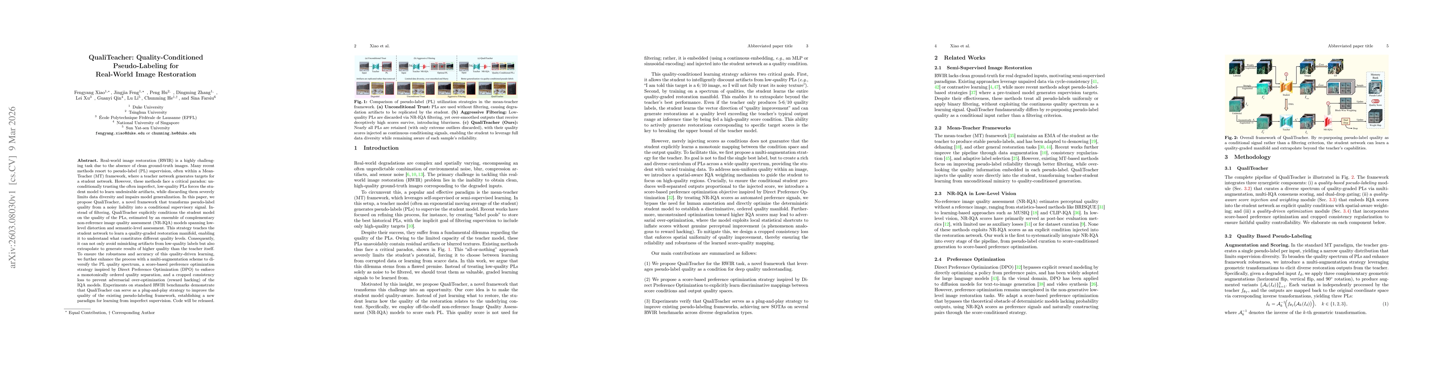 Thumbnail for QualiTeacher: Quality-Conditioned Pseudo-Labeling for Real-World Image Restoration