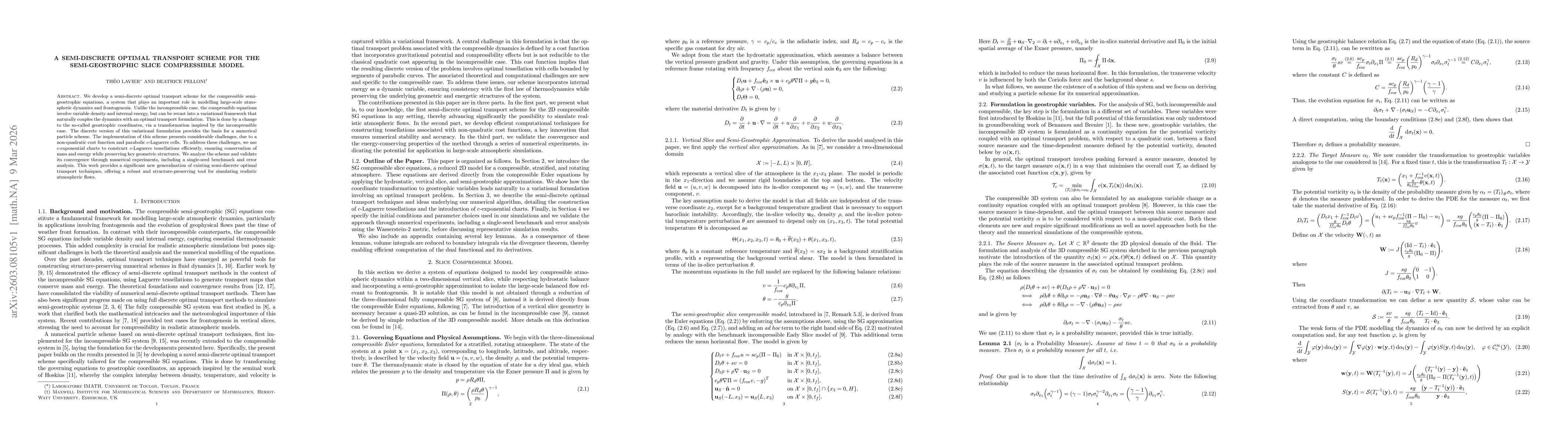 Thumbnail for A Semi-Discrete Optimal Transport Scheme for the Semi-Geostrophic Slice Compressible Model