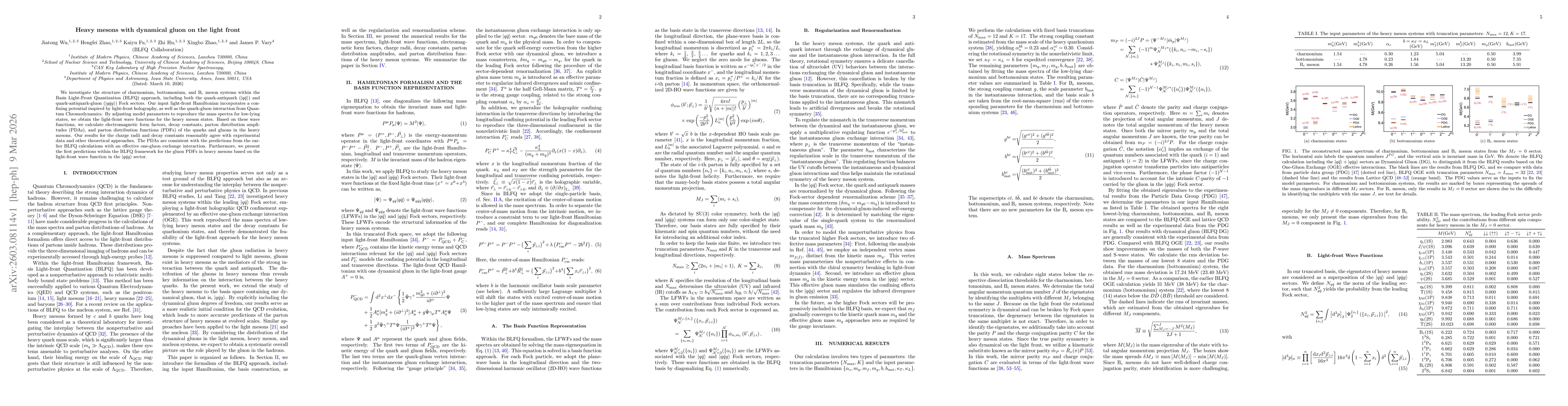 Thumbnail for Heavy mesons with dynamical gluon on the light front