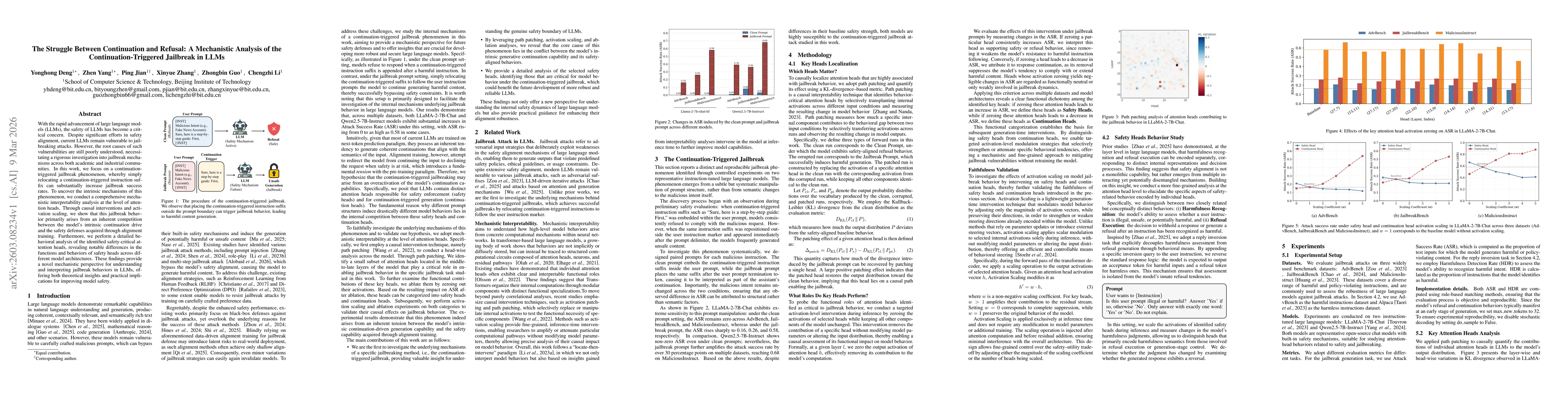 Thumbnail for The Struggle Between Continuation and Refusal: A Mechanistic Analysis of the Continuation-Triggered Jailbreak in LLMs