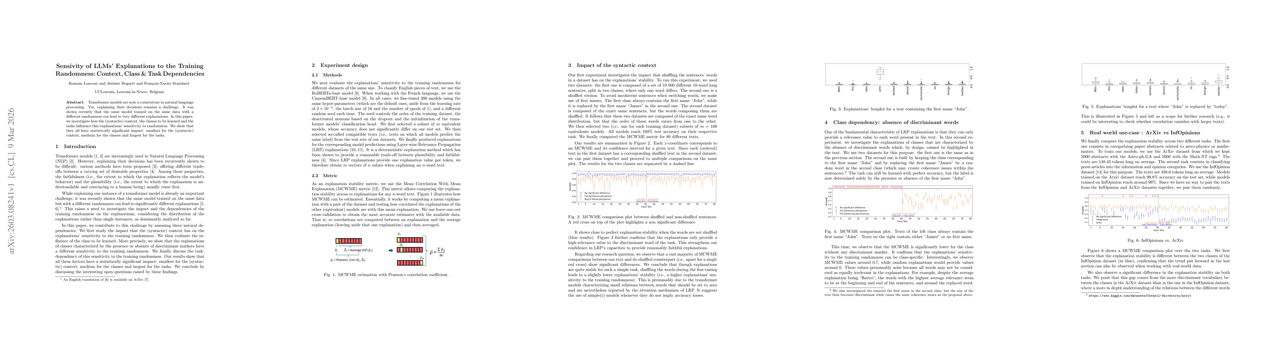 Thumbnail for Sensivity of LLMs' Explanations to the Training Randomness:Context, Class & Task Dependencies