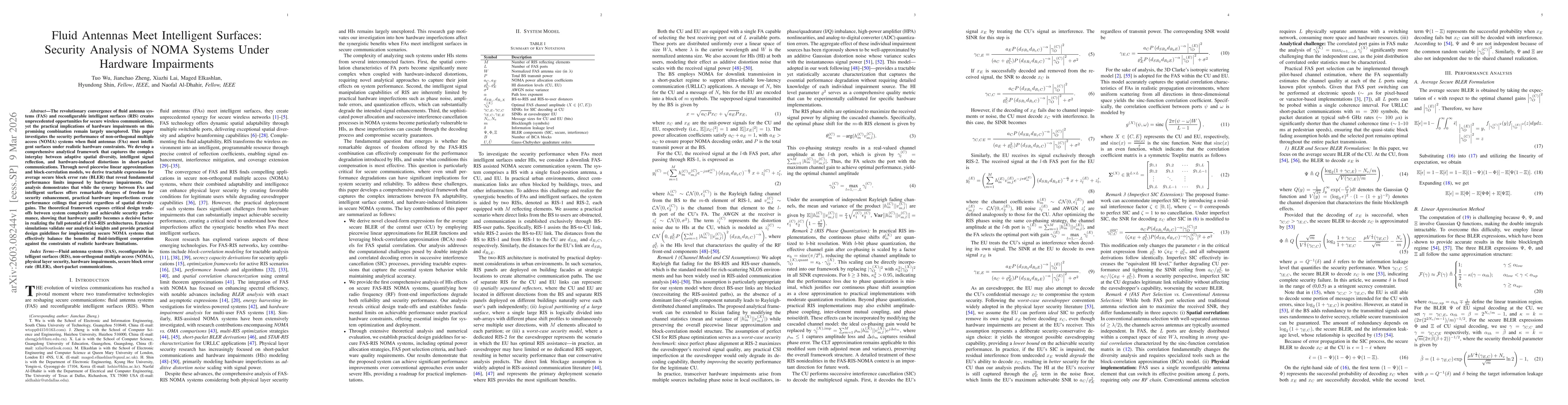 Thumbnail for Fluid Antennas Meet Intelligent Surfaces: Security Analysis of NOMA Systems Under Hardware Impairments