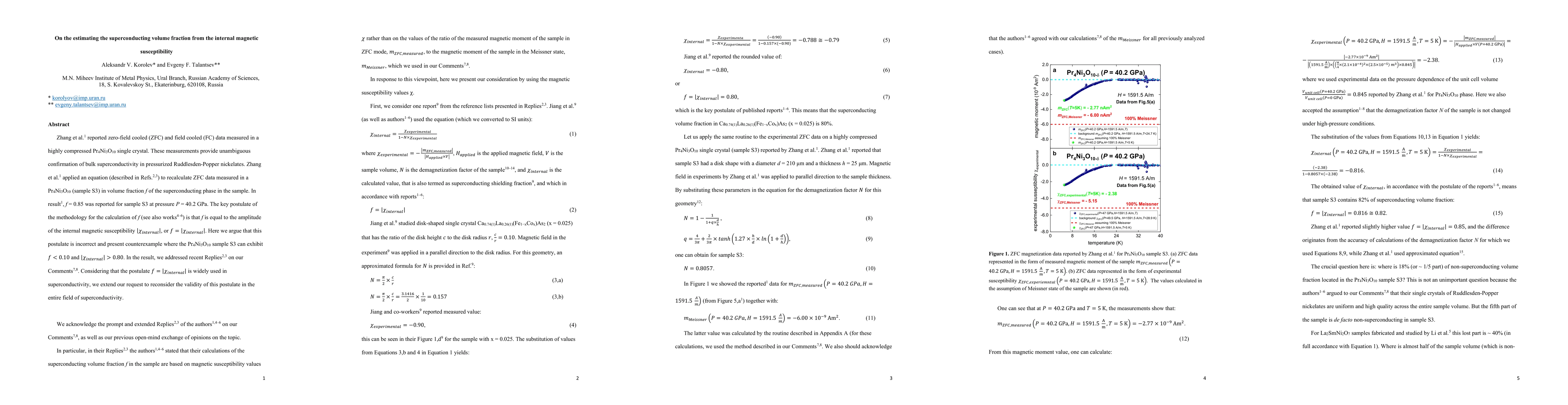 Thumbnail for On the estimating the superconducting volume fraction from the internal magnetic susceptibility