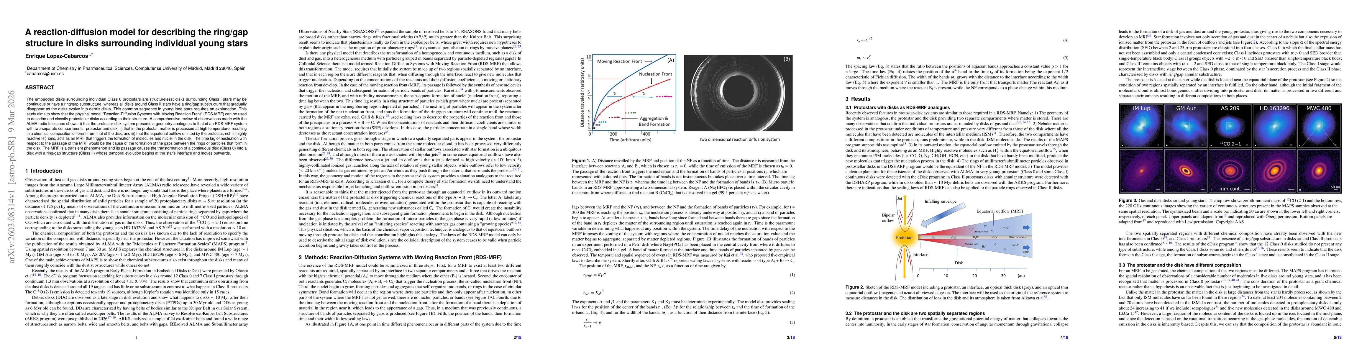 Thumbnail for A reaction-diffusion model for describing the ring/gap structure in disks surrounding individual young stars