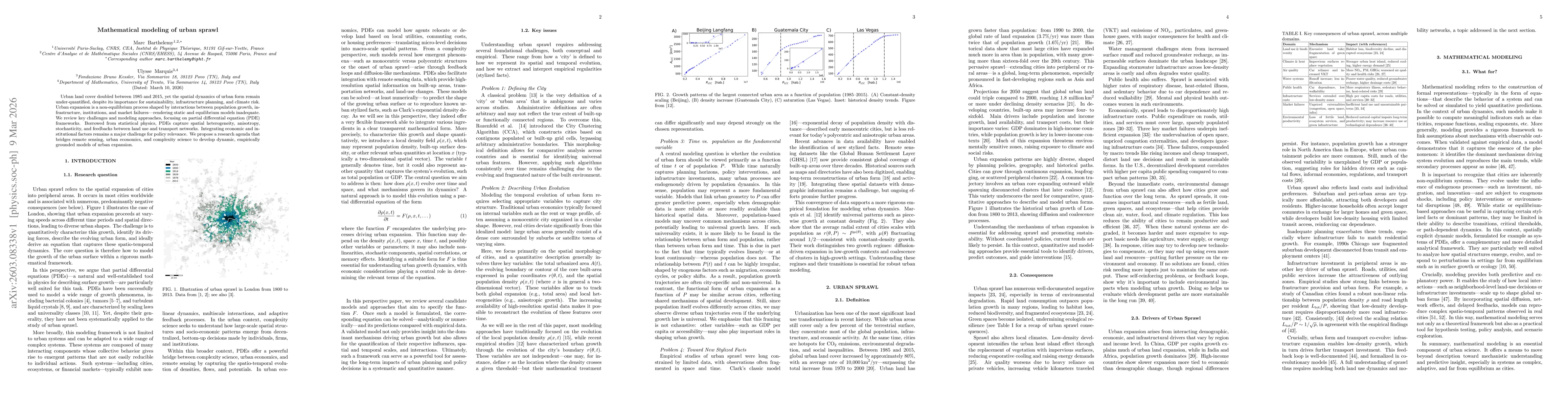 Thumbnail for Mathematical modeling of urban sprawl