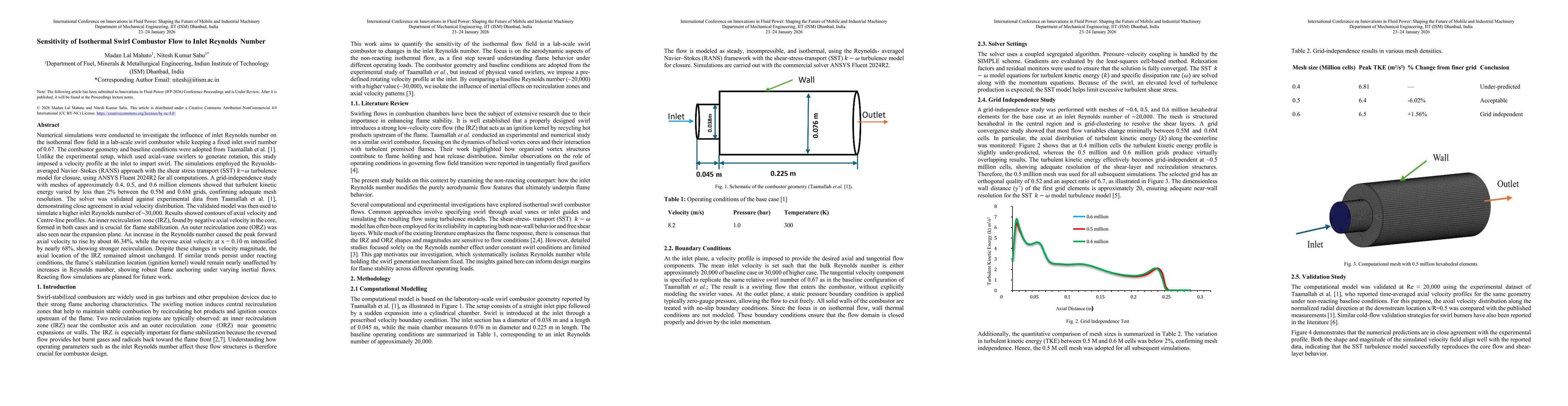 Thumbnail for Sensitivity of Isothermal Swirl Combustor Flow to Inlet Reynolds Number