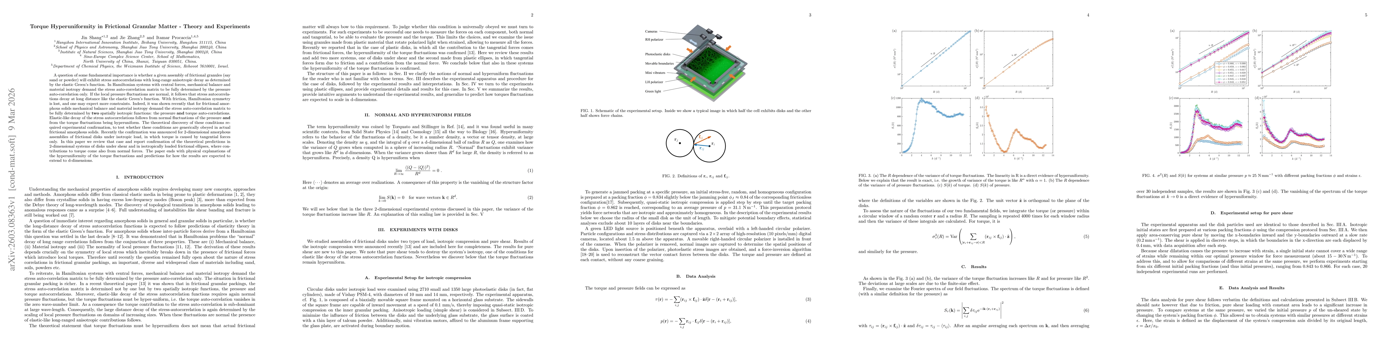 Thumbnail for Torque Hyperuniformity in Frictional Granular Matter - Theory and Experiments