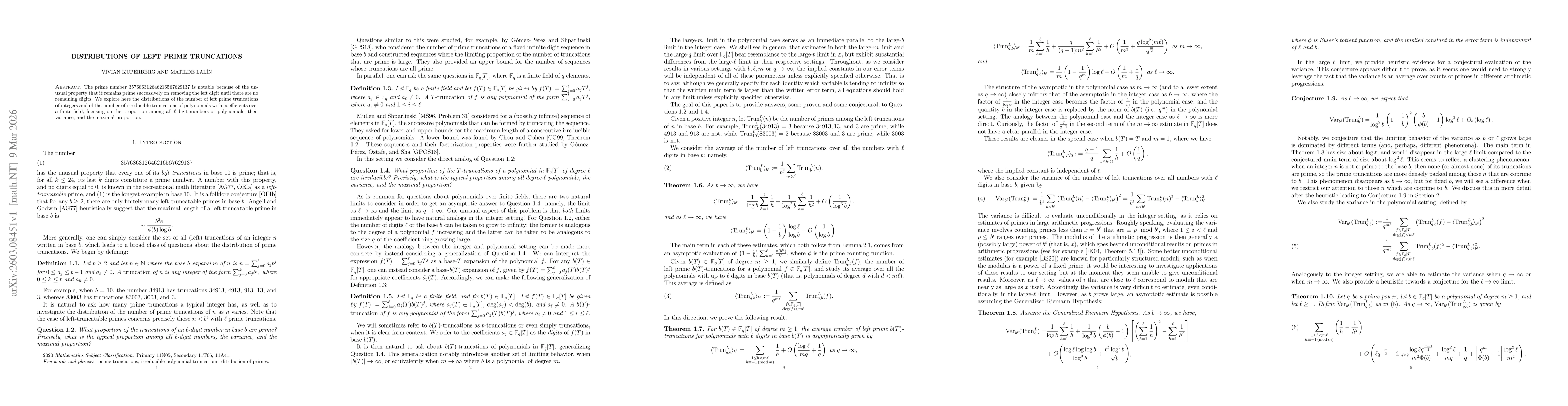 Thumbnail for Distributions of left prime truncations