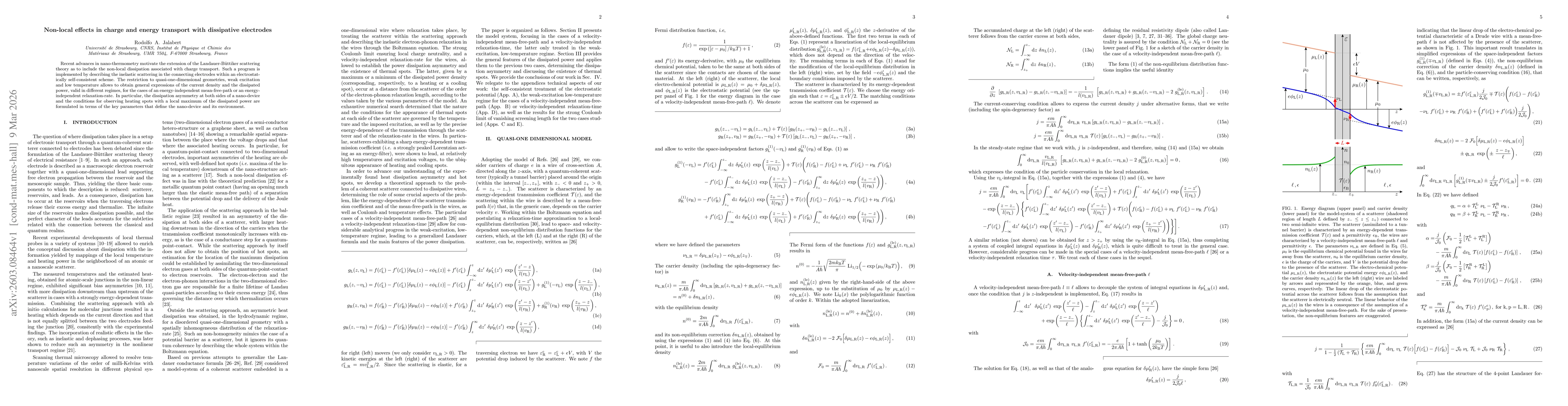 Thumbnail for Non-local effects in charge and energy transport with dissipative electrodes
