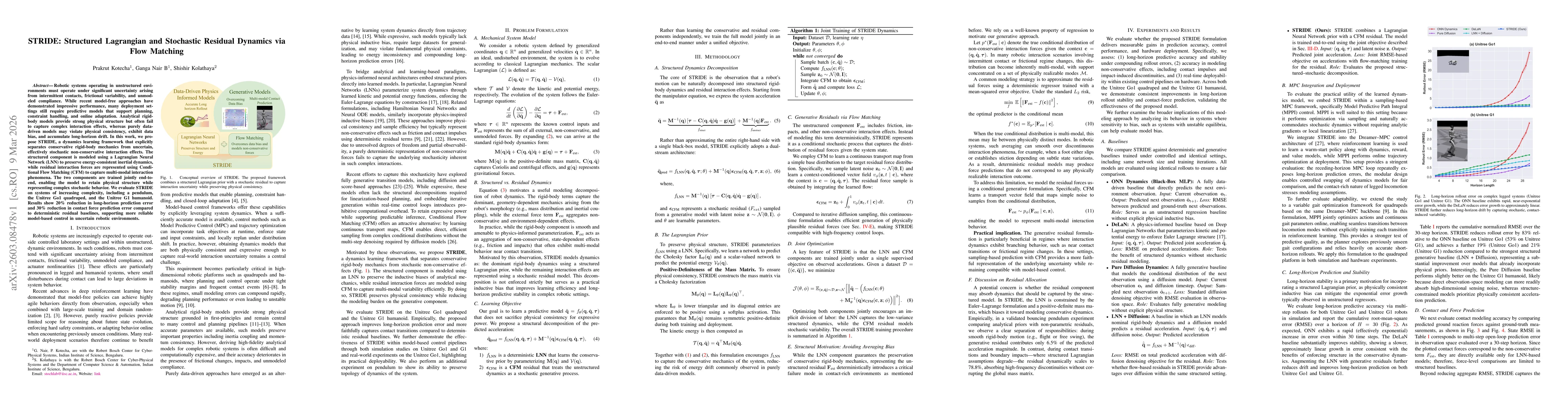 Thumbnail for STRIDE: Structured Lagrangian and Stochastic Residual Dynamics via Flow Matching