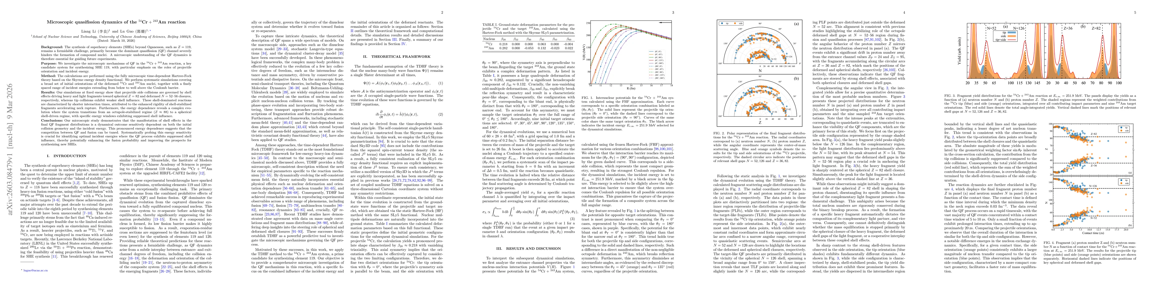Thumbnail for Microscopic quasifission dynamics of the ${}^{54}\text{Cr}+{}^{243}\text{Am}$ reaction