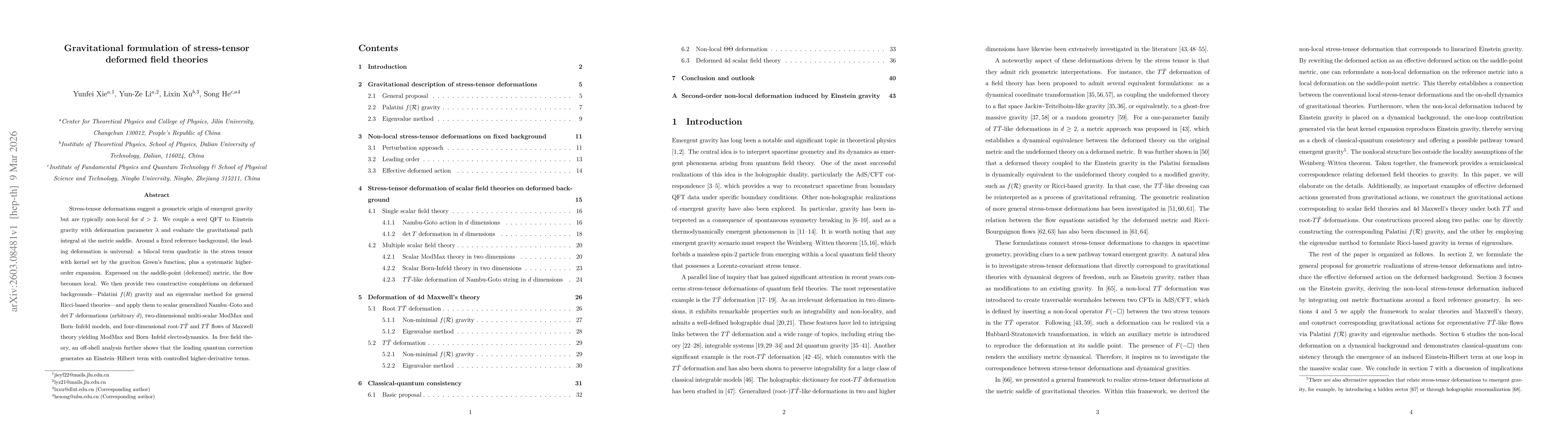 Thumbnail for Gravitational formulation of stress-tensor deformed field theories