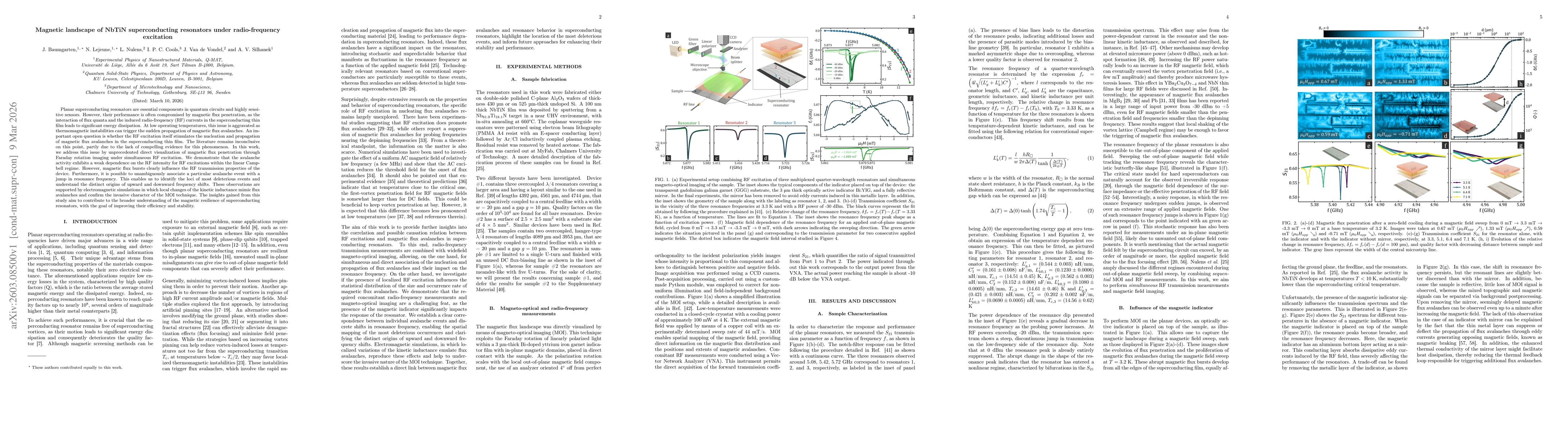 Thumbnail for Magnetic landscape of NbTiN superconducting resonators under radio-frequency excitation