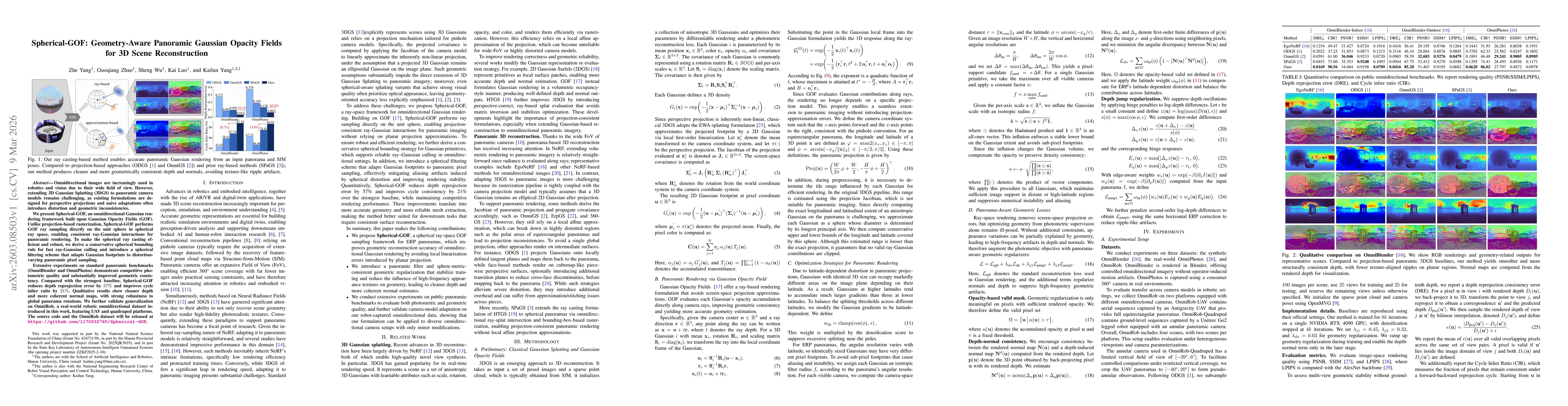 Thumbnail for Spherical-GOF: Geometry-Aware Panoramic Gaussian Opacity Fields for 3D Scene Reconstruction