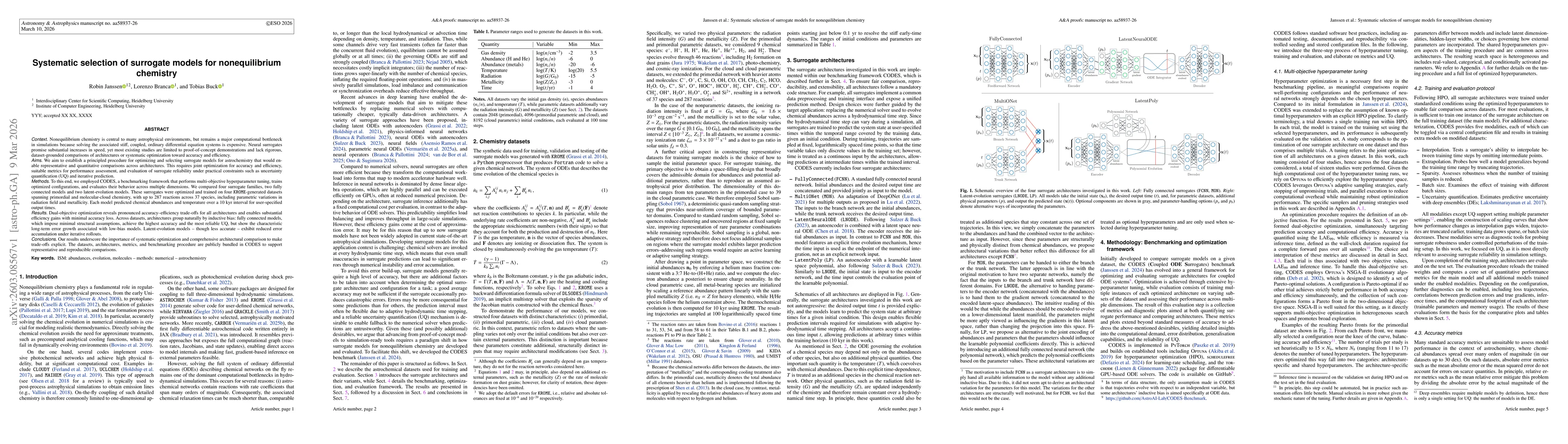 Thumbnail for Systematic selection of surrogate models for nonequilibrium chemistry