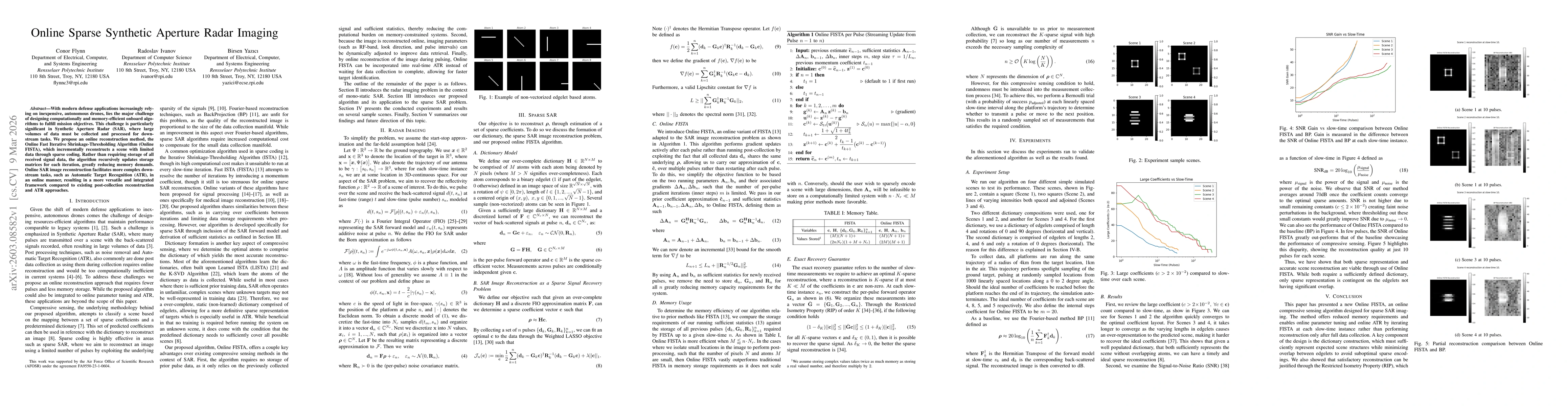 Thumbnail for Online Sparse Synthetic Aperture Radar Imaging