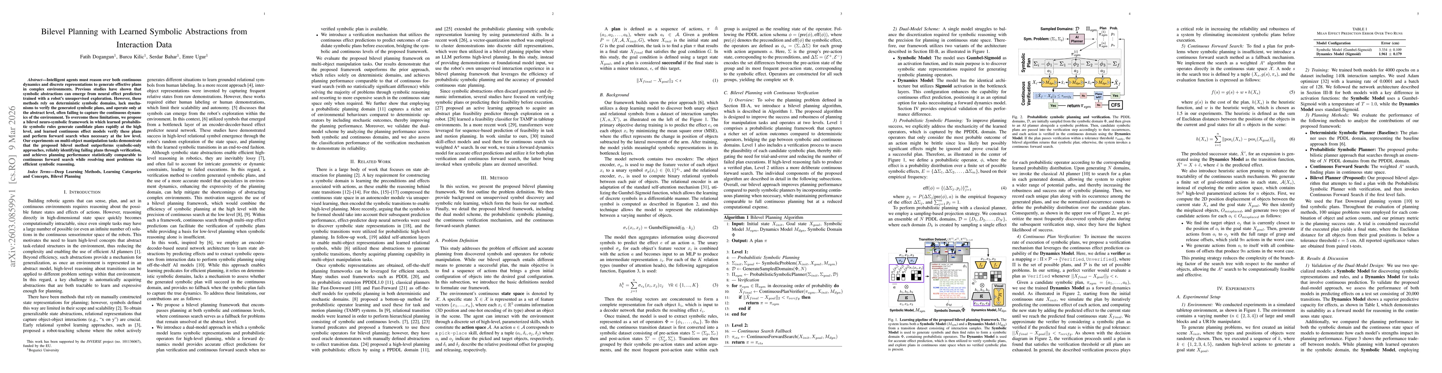 Thumbnail for Bilevel Planning with Learned Symbolic Abstractions from Interaction Data