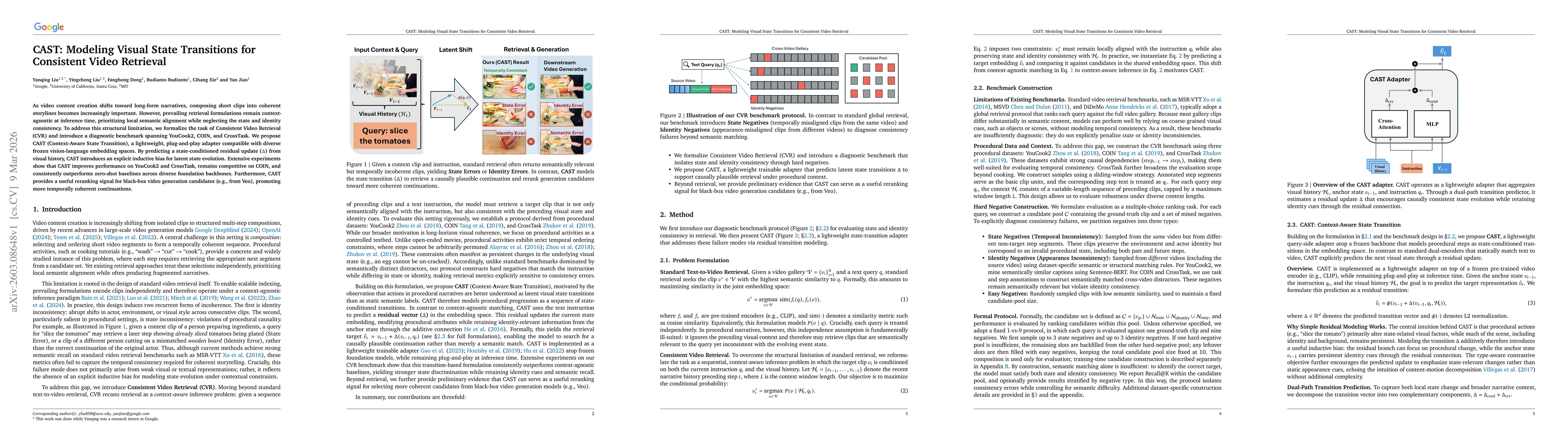 Thumbnail for CAST: Modeling Visual State Transitions for Consistent Video Retrieval